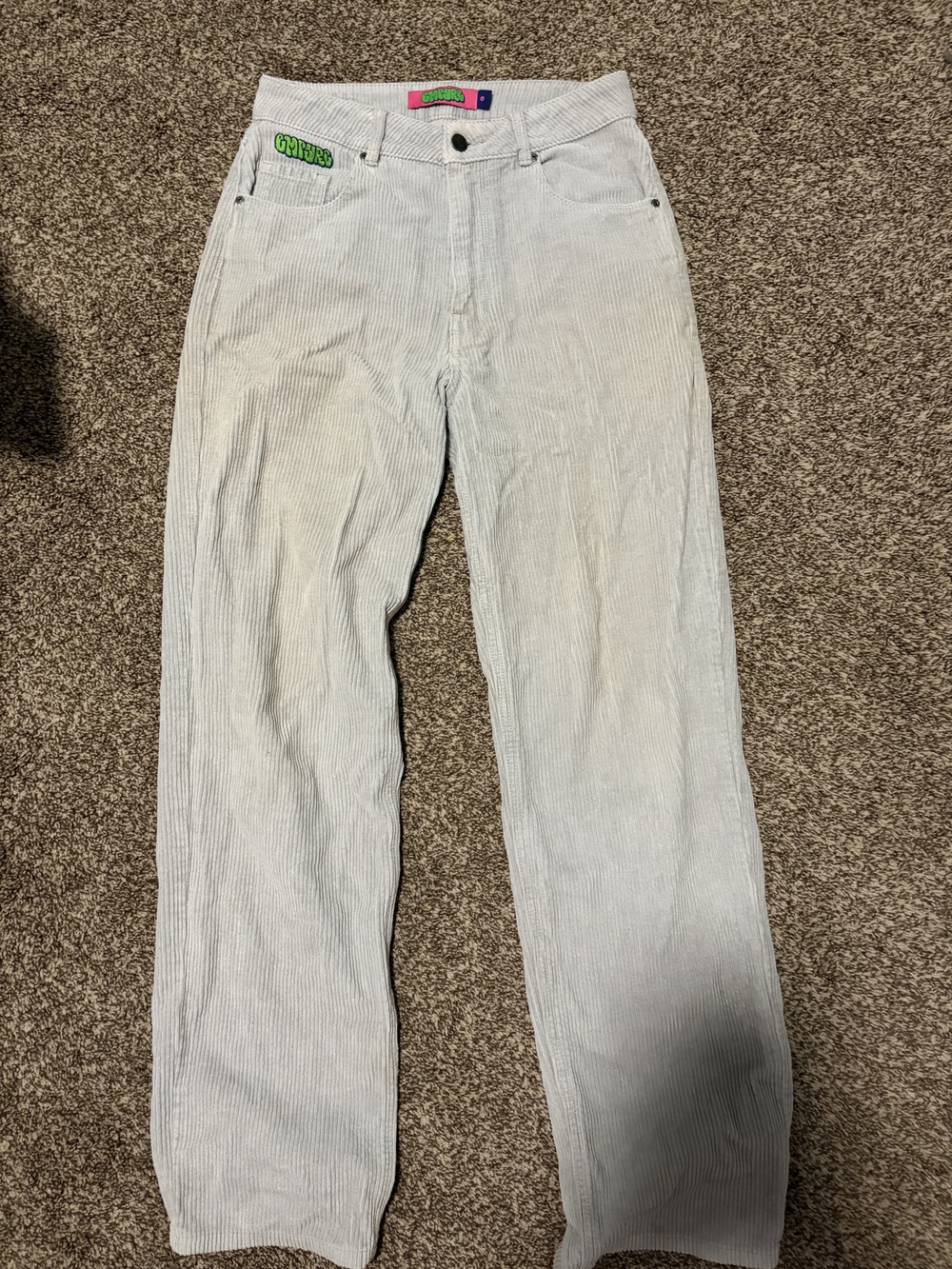Empyre Light Gray Corduroy Women's Pants
